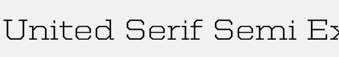 United Serif Semi Ext Light